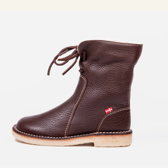 Duckfeet Arhus Chocolate Leather Boots EU 38 - Picture 1 of 9